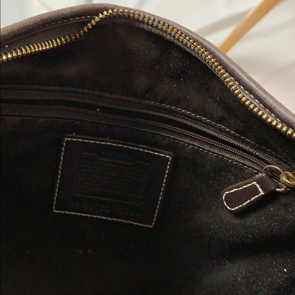 Vintage Lg Coach Sign. Canvas Hobo Shoulder Bag - Picture 9 of 10